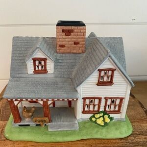 Vintage 1985 Partylite Farmhouse Ceramic Tea light holder Collectible Ranch